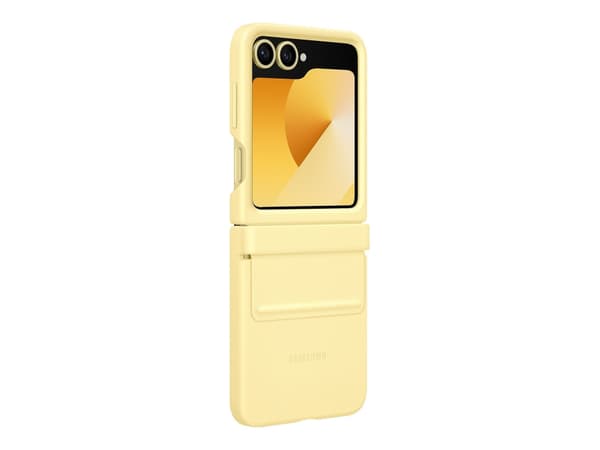 Samsung EF-VF741 - Matkapuhelimen takakuori - vegaaninahka - keltainen - Galaxy Z Fold6 -puhelimelle