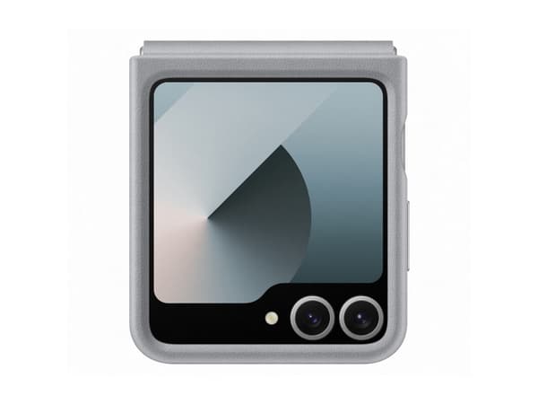 Samsung EF-VF741 - Baksidedeksel for mobiltelefon - fauxlær - grå - for Galaxy Z Fold6