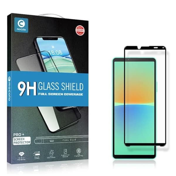 Mocolo Sony Xperia 10 III Härdat Glas Skärmskydd - Svart