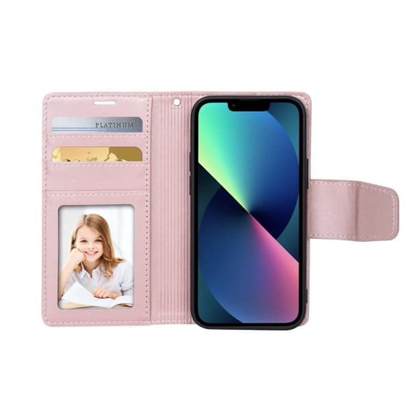 Professionellt HANMAN 2-1 Plånboksfodral till iPhone 14 Plus