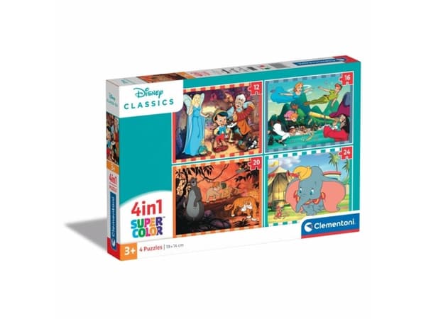 Clementoni Supercolor Disney Classics, 12 styck, Tecknade serier, 3 År