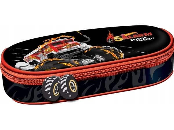 Avstivnet pennal med innvendig klaff ST.RIGHT PC-01 Hot Wheels