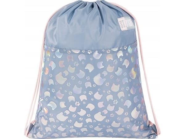 SO-01 ST.RIGHT silver cats shoe bag