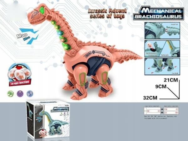 HH Poland Batteridrevet dinosaur lys/lyd 373144 blandingspris for 1 stk