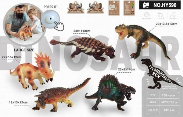 PROMO Dinosaurie med ljud HY590 mix pris per 1 st