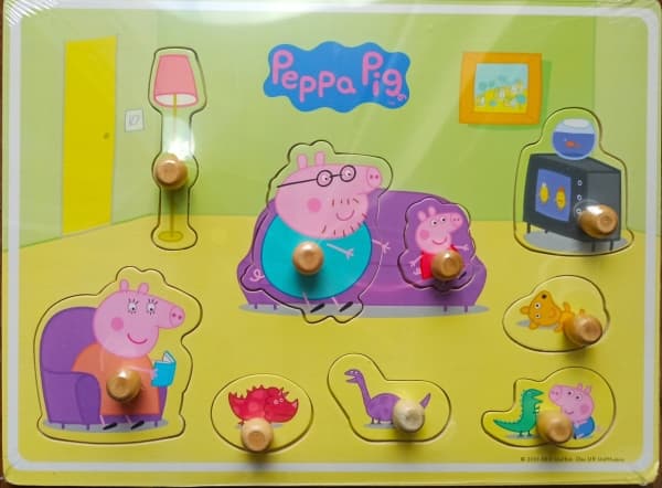 HH Polen Träpussel Peppa Pig - vardagsrum 075389