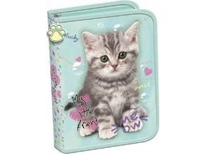 Piórnik MAJEWSKI Piórnik dwuklapkowy bez wyposażenia ST.RIGHT PC3 My Little Friend mint Kitty
