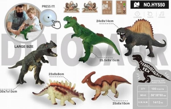 PROMO Dinosaurie med ljud HY550 mix pris per 1 st