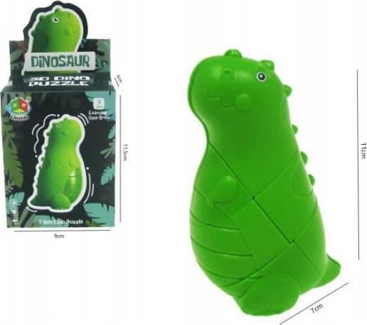 Hippo Dinosaurie T-Rex 11cm magisk kub 3D H13086 Hipo figur
