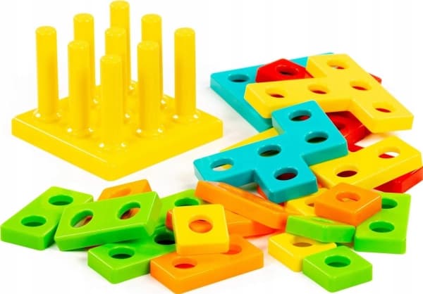 Polesie 93646 "3D-pussel" pedagogisk leksak No1 (23 bitar) (i ett rutnät)