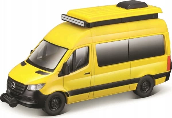 Maisto MAISTO 21236-36 Mercedes Benz Sprinter 4,5" Camper Weekenders żółty