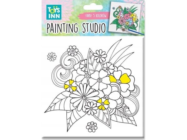 Stnux for maling med blomstermaling 15x15cm STNUX 8127