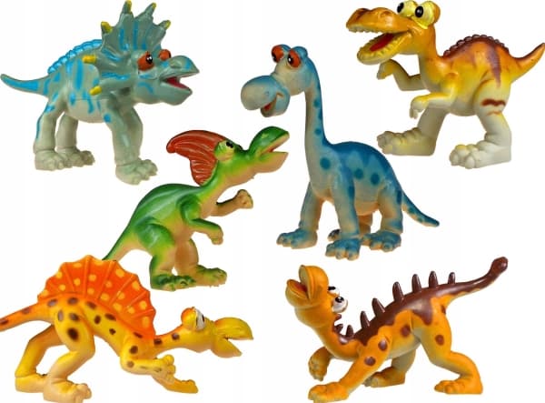 Hipo Dinosaurus Hauska hahmo 6 mallia, mix hinta per kpl