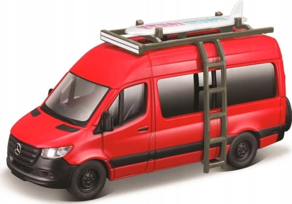 Maisto MAISTO 21236-43 Mercedes Benz Sprinter 4,5" matkailuauton viikkopakettiautot czerwony czerwony
