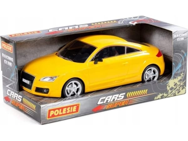 Polesie 87973 "Legend-V3", trögflytande personbil (gul) (i låda)