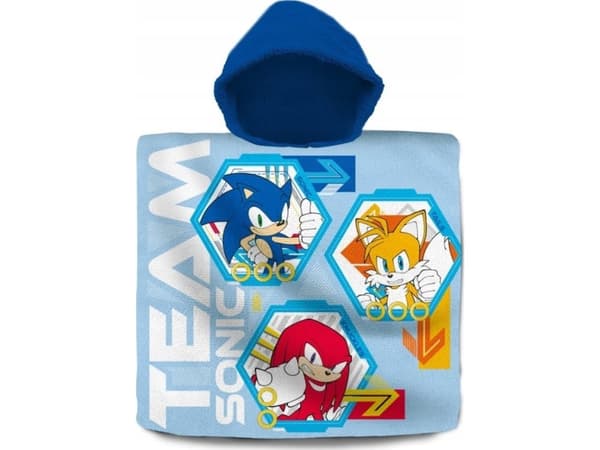 Swim poncho 60x120cm cotton Sonic SN00021 Kids Euroswan