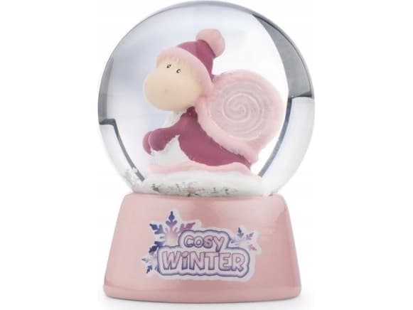 NICI 49351 Cosy Winter glitterboll snigel rosa Soa 6,5cm