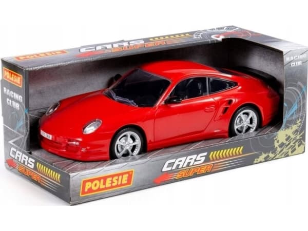 Polesie 89038 "Legend-V6", trögflytande personbil (röd) (i låda)