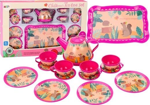 LeanToys Kaffe Tekopper Vannkoker Brett Rosa Cafe 15 stk.