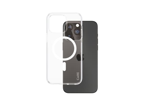 PanzerGlass CARE by ® Flagship Case Transparent Urban Combat w. White MagSafe iPhone 15 Pro Max, Cover, Apple, Apple - iPhone 15 Pro Max, 17 cm (6.7"