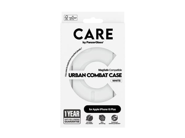 CARE by PanzerGlass Urban Combat - Baksida till mobiltelefon - MagSafe-kompatibilitet - termoplastisk polyuretan (TPU), polykarbonat (PC), oleofob be