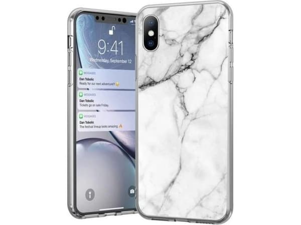 Wozinsky Wozinsky Marble gel fodral Samsung Galaxy Note 9 vit universal