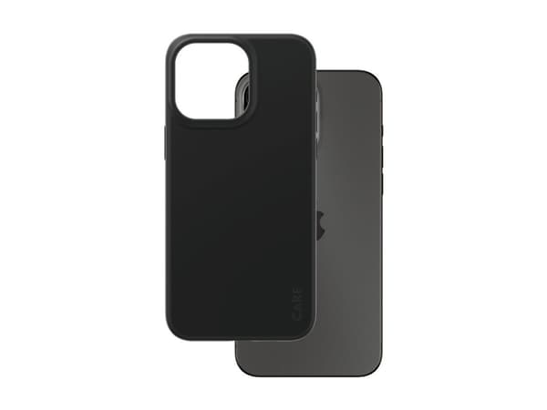 CARE by PanzerGlass - Baksidedeksel for mobiltelefon - termoplast-polyuretan (TPU) - svart - for Apple iPhone 15 Pro Max