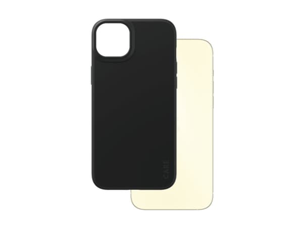 CARE by PanzerGlass - Baksidesskydd för mobiltelefon - termoplastisk polyuretan (TPU) - svart - för Apple iPhone 15 Plus