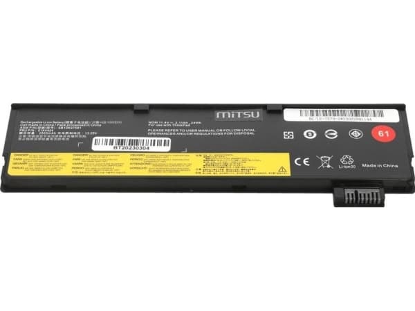 Bateria Mitsu Bateria SB10K97582 do Lenovo ThinkPad T470 T470 T570