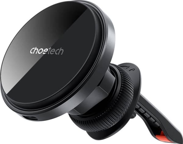 Choetech T204-F Magnetisk bilhållare med 15W trådlös laddning - svart