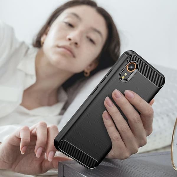 Tech-Protect Galaxy XCover 7 Mobilskal TPUCarbon - Svart