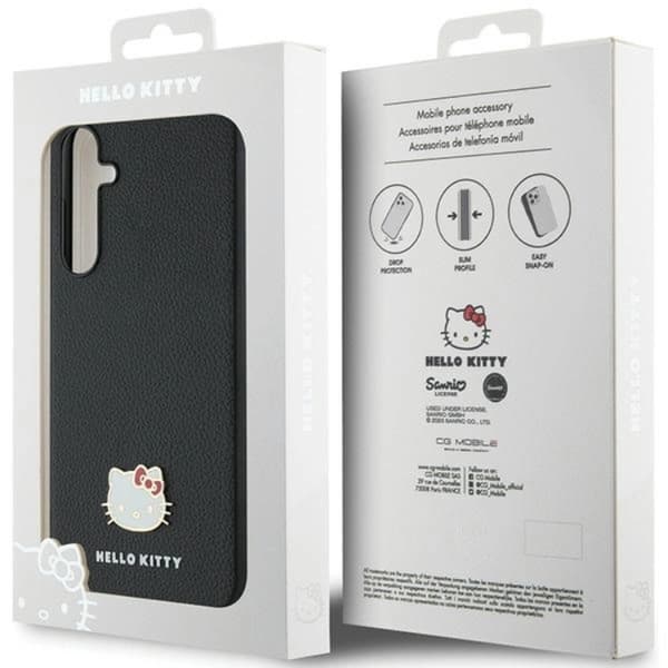 Hello Kitty Galaxy A55 5G Mobilskal Metal Logo Kitty Head