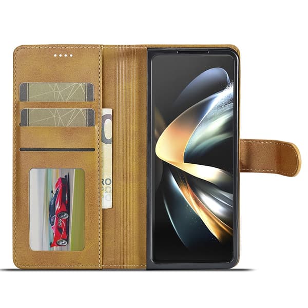 LC.IMEEKE Plånboksfodral Samsung Galaxy Z Fold 6 Cognac