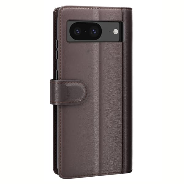 Äkta Läderfodral Google Pixel 8 Brun