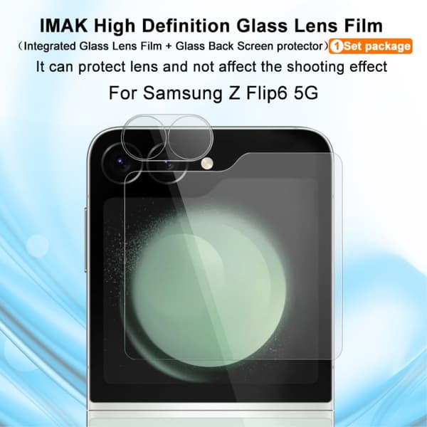 IMAK Härdat Glas Linsskydd+Bakskärmskydd Samsung Galaxy Z Flip 6