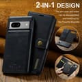Miniatyrbild 4 av 8: DG.MING 2-in-1 Magnet Wallet Google Pixel 8a Black