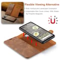 Miniatyrbild 6 av 8: DG.MING 2-in-1 Magnet Wallet Google Pixel 8a Cognac