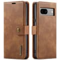 Miniatyrbild 8 av 8: DG.MING 2-in-1 Magnet Wallet Google Pixel 8a Cognac