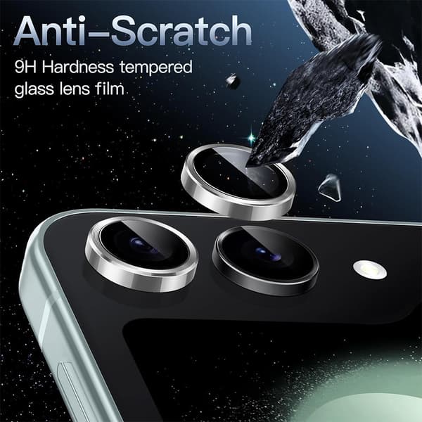 Hat Prince Härdat Glas Linsskydd Samsung Galaxy Z Flip 6 Grön