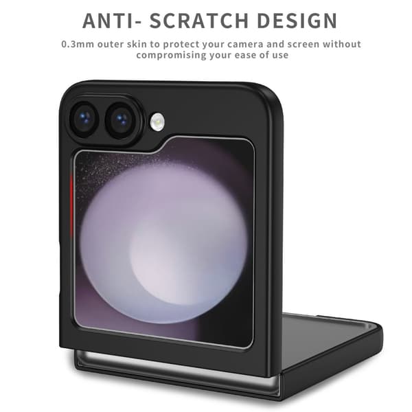 Samsung Galaxy Z Flip 6 Skal Med Magnetisk Ringhållare Svart