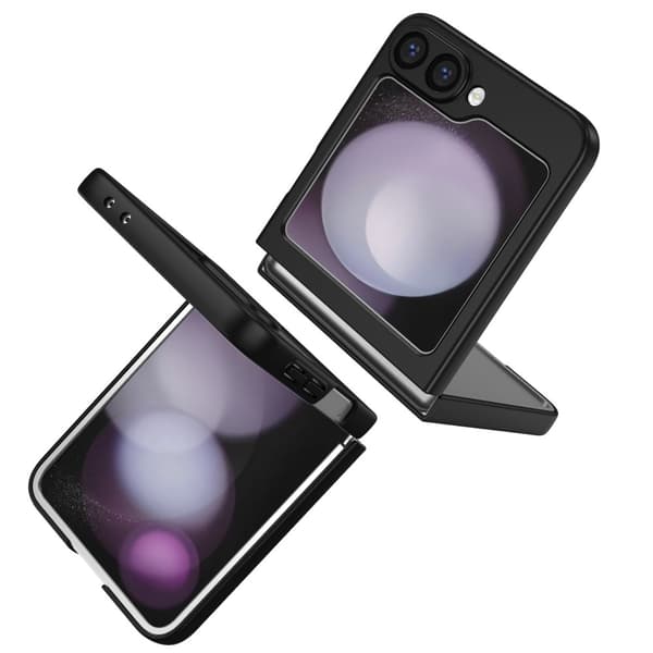 Samsung Galaxy Z Flip 6 Skal Med Magnetisk Ringhållare Svart