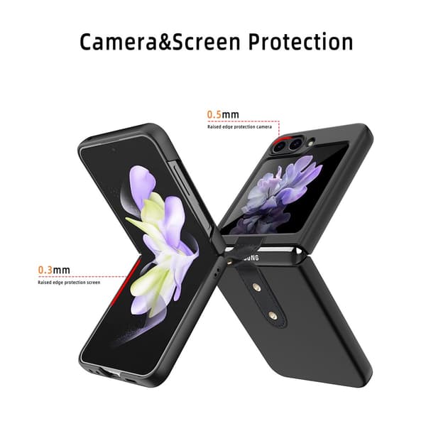 Samsung Galaxy Z Flip 6 Skal Med Ringhållare Svart