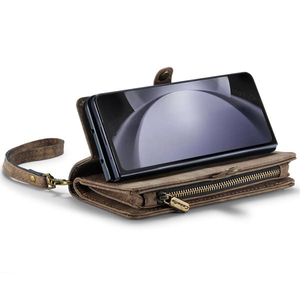 CaseMe Multi-Slot 2 i 1 Plånboksfodral Samsung Galaxy Z Fold 6 Brun