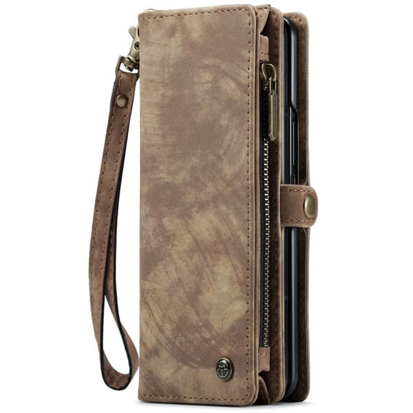 CaseMe Multi-Slot 2 i 1 Plånboksfodral Samsung Galaxy Z Fold 6 Brun