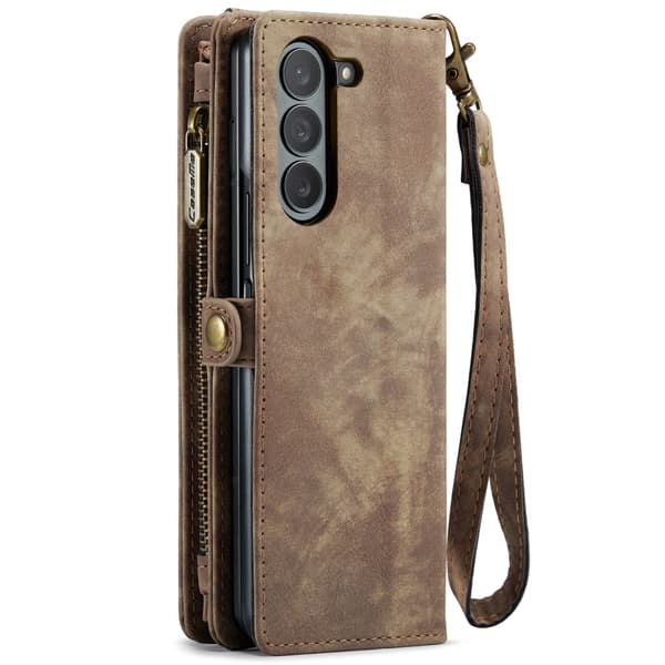 CaseMe Multi-Slot 2 i 1 Plånboksfodral Samsung Galaxy Z Fold 6 Brun