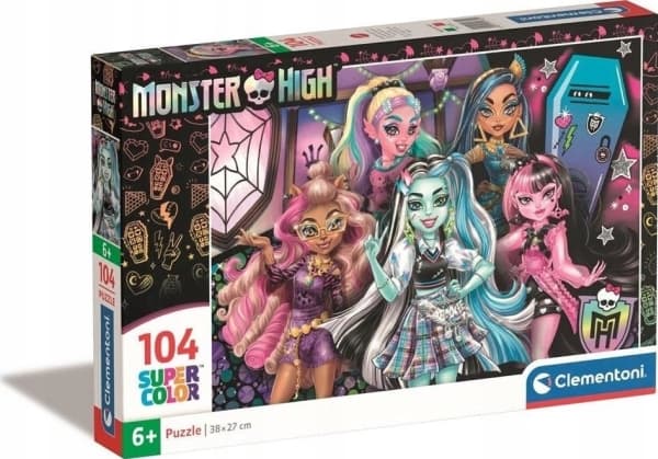 Clementoni CLE puzzle 104 SuperKolor Monster High 25782