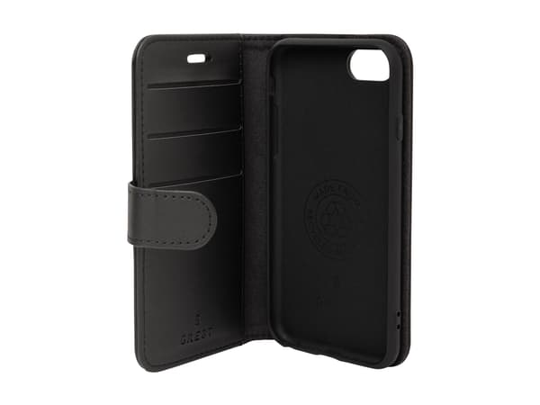 GRE8T - Lommebok for mobiltelefon - GRS - polylaktid (PLA) - svart - for Apple iPhone SE (2nd generation), SE (3rd generation)
