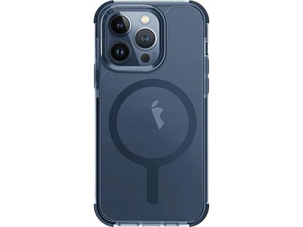 Uniq UNIQ etui Combat iPhone 15 Pro Max 6.7" Magclick Charging ciemnoniebieski/smoke blue