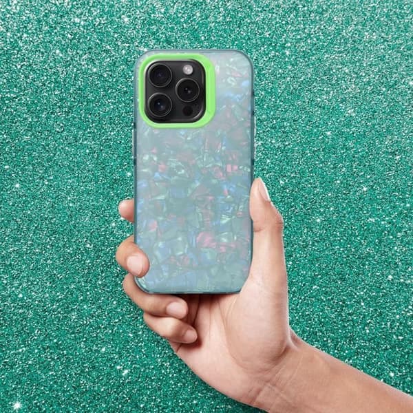 iPhone 14 Pro Mobilskal Tutti Frutti - Grön