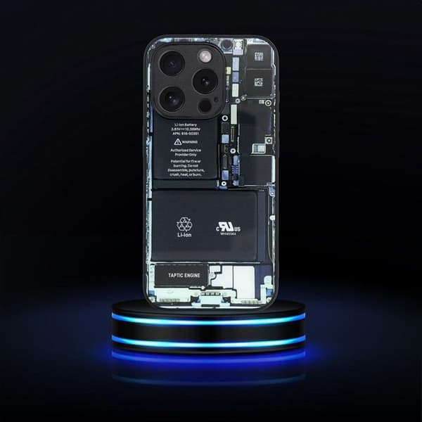 iPhone 15 Pro Max Mobilskal Tech Pattern 1